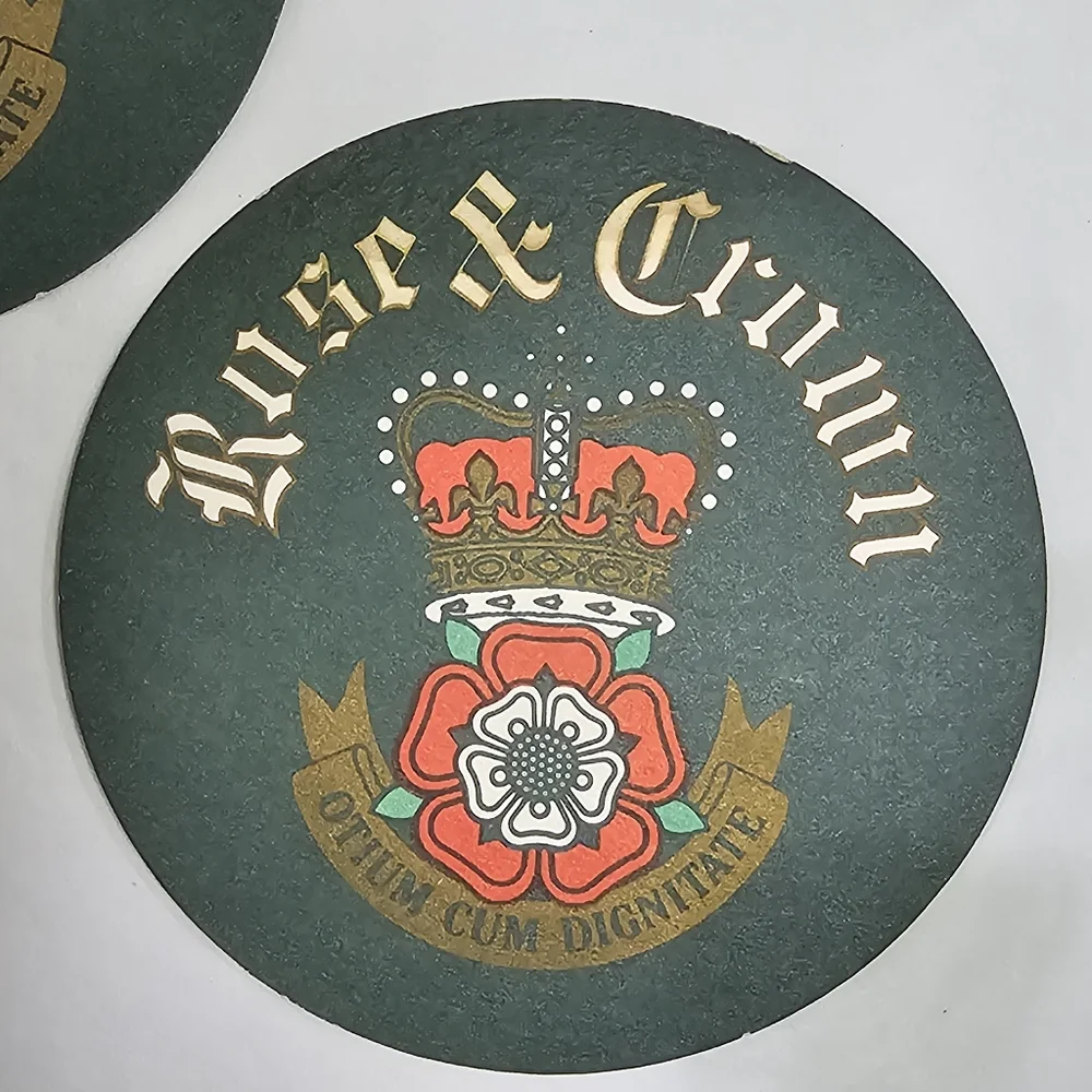 5 Epcot Rose & Crown 1982-1986 Beer‎ Coasters Beermat Beer Mat UK Disney